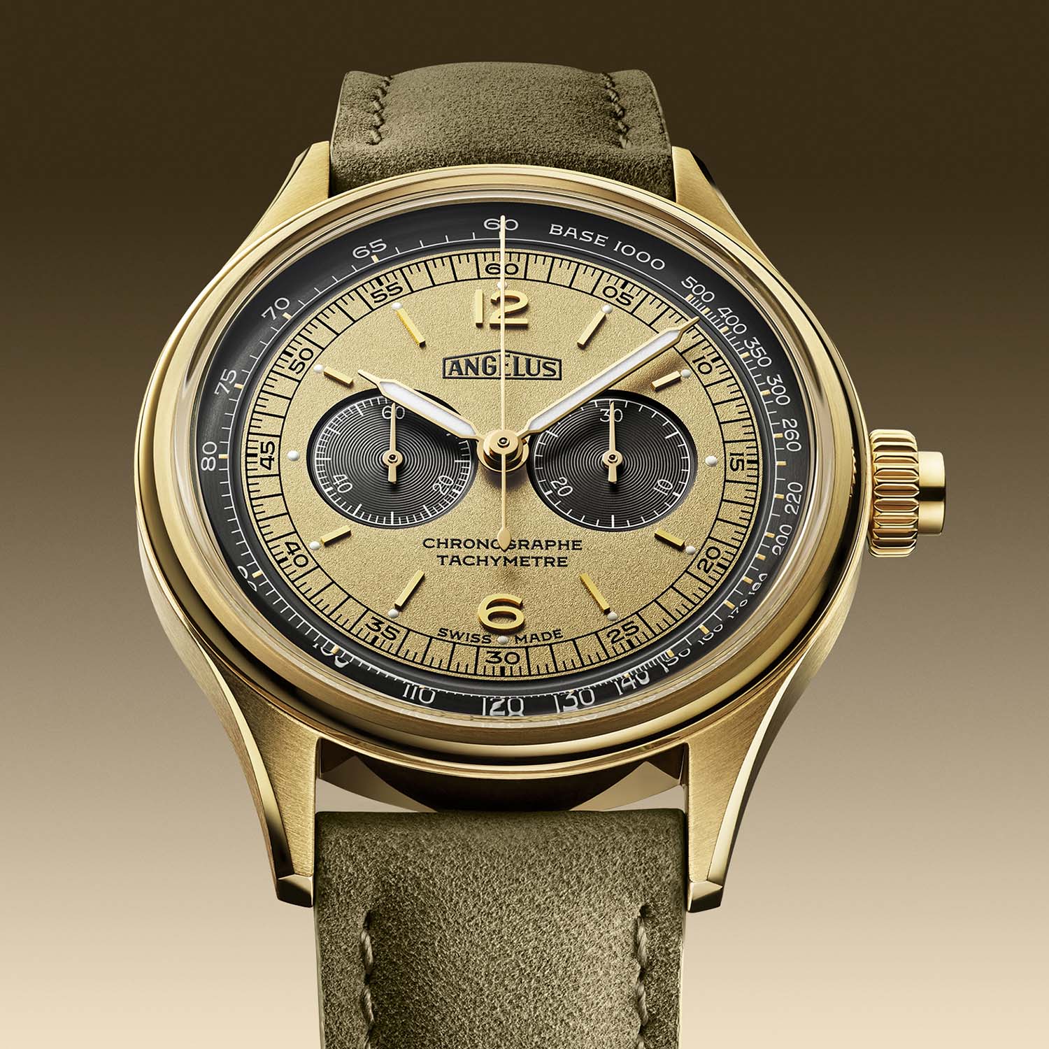 Angelus Chronographe Tachymètre Monopusher - photo