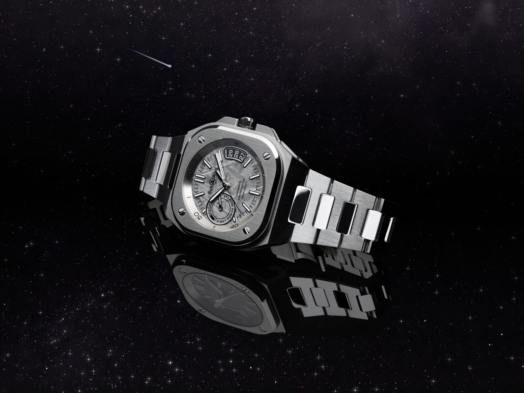 Bell & Ross BR-X5 Meteorite: a solid Muonionalusta dial, not a veneer