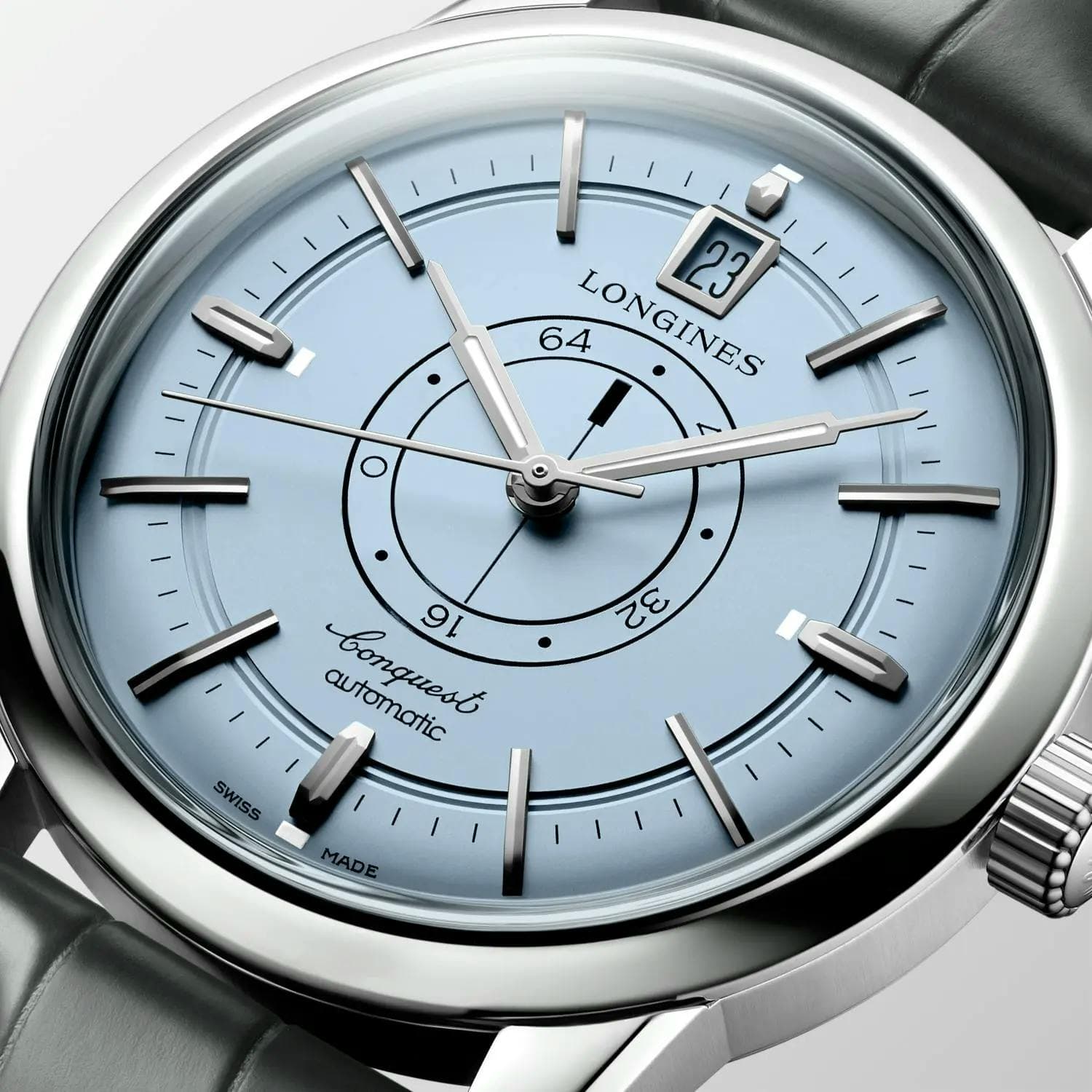Longines Conquest Heritage Central Power Reserve gets a light blue dial