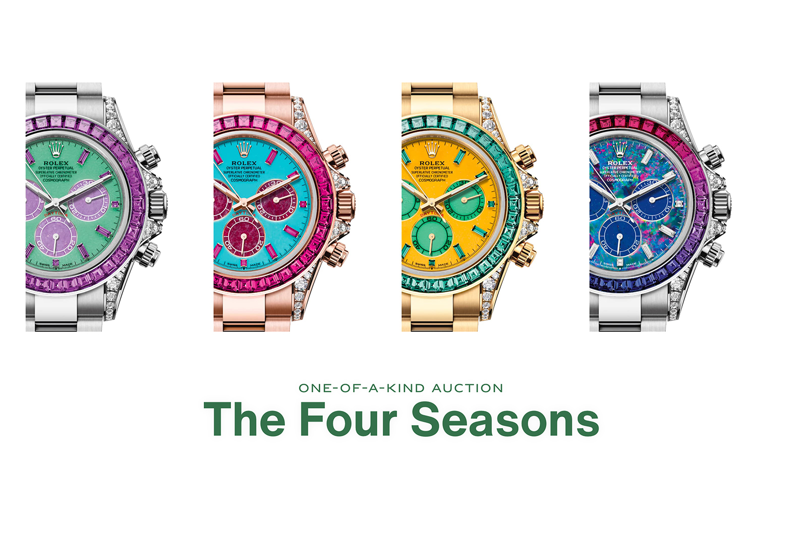 Rolex's One-of-a-Kind Daytona Four Seasons Set Is Heading to Auction for Charity